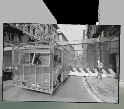 vantage reconstruction of photographies of the 2001 Genova protests